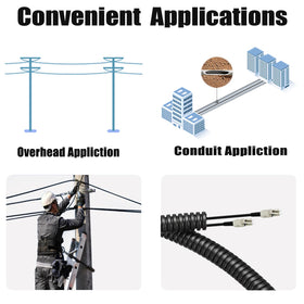 FLYPROFiber outdoor OM3 armored LC-LC cable 50m withstands harsh environments