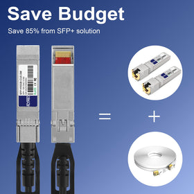 FLYPROFiber SFP to SFP DAC twinax 2m cable ready for tight spaces