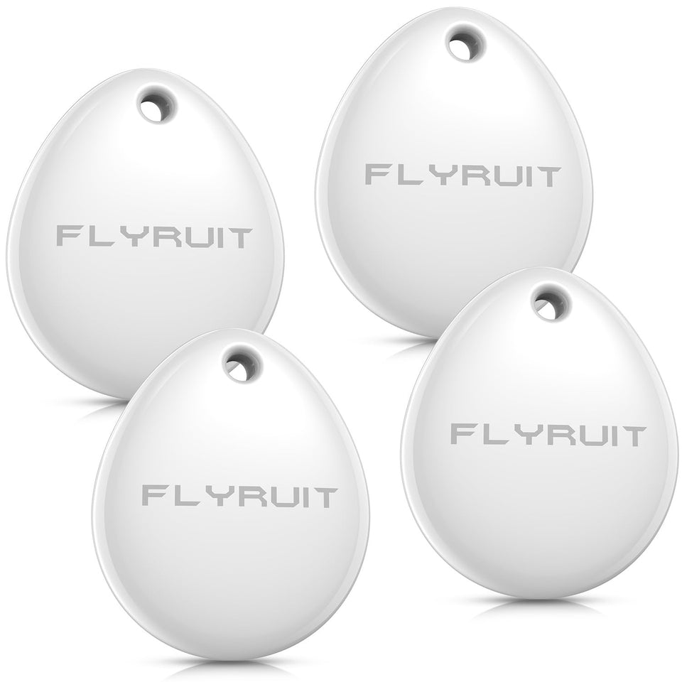 FLYRUIT Air Tracker compact tag on keys helps locate items with Find My.