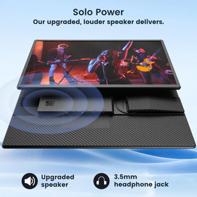 FLYTOCCA built-in speakers and headphone jack for versatile audio.