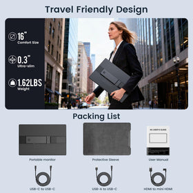 FLYTOCCA protective cover shields screen during journeys.