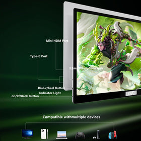FMC 4K monitor built-in speakers for clear sound during games and videos
