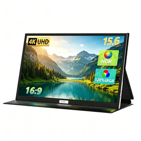 FMC 4K portable monitor front view showing crisp screen quality for editing on the go