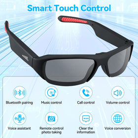 FNEWGK AI Smart Glasses open-ear audio delivers hands-free sound while staying aware.