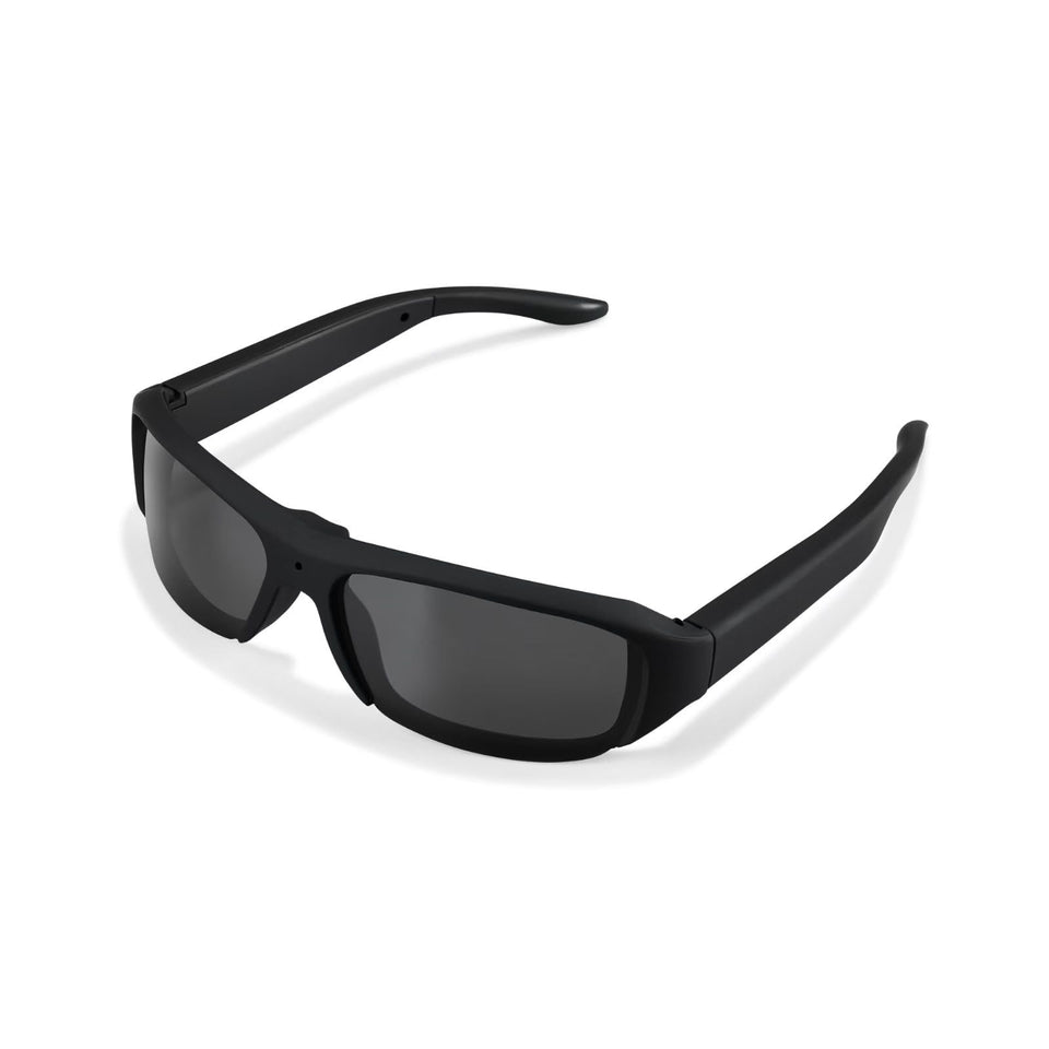 FNEWGK front frame view showing built-in camera and polarized protection benefit