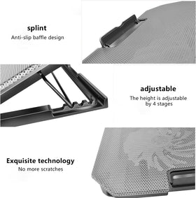 FOBELEC angled profile showing five height settings, helps ergonomic typing angles