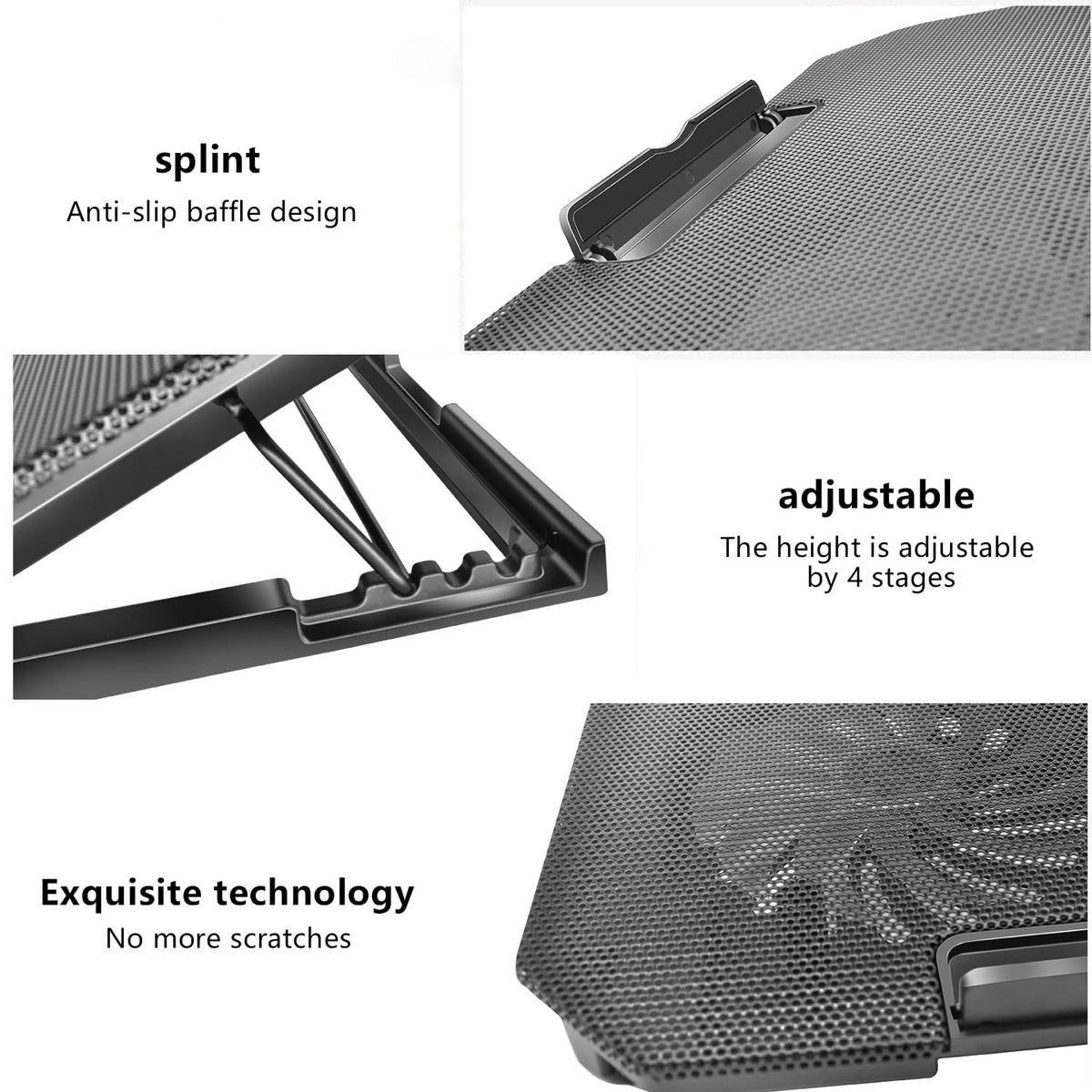 FOBELEC LED lighting on cooling pad in a dim room adding ambient style and functional visibility
