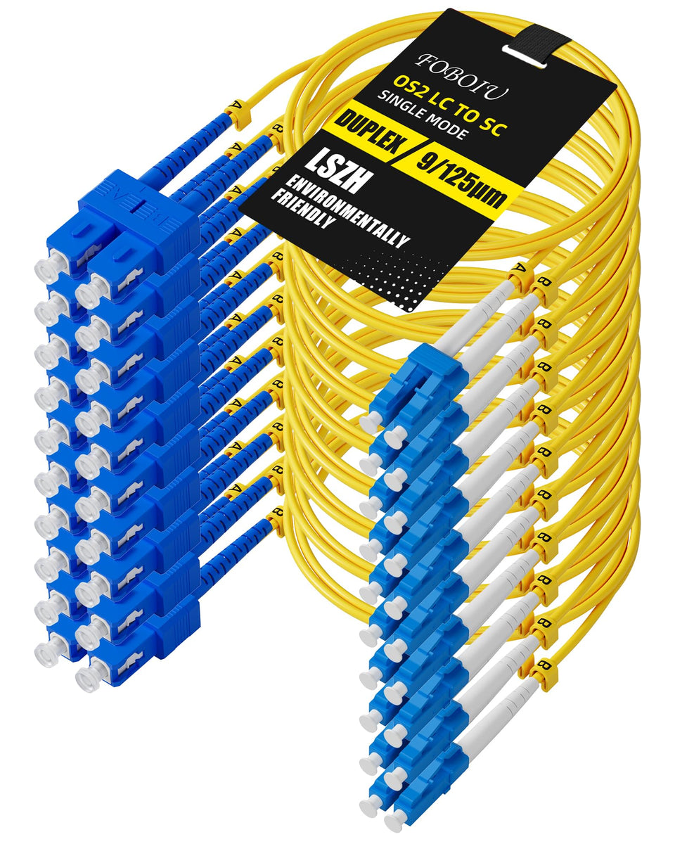 Foboiu front packaging showing 10-pack and yellow cables for quick identification and inventory