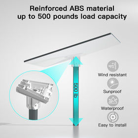 Foboull side profile attached to a Starlink dish illustrating compatibility