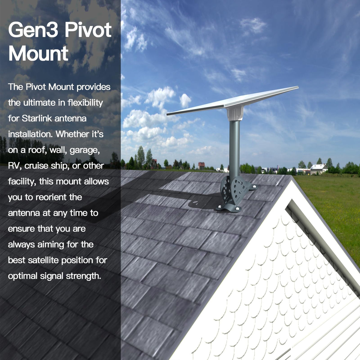 Foboull mounting bracket delivers firm installation against strong winds.