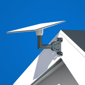 Foboull Starlink Gen 3 short wall mount front view for space-saving installation.