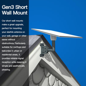 Foboull Starlink Gen 3 mount side view for compact spaces.