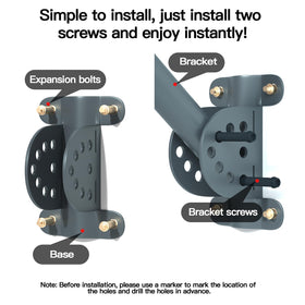 Foboull Starlink Long Wall Mount anti-rust coating protects outdoor hardware