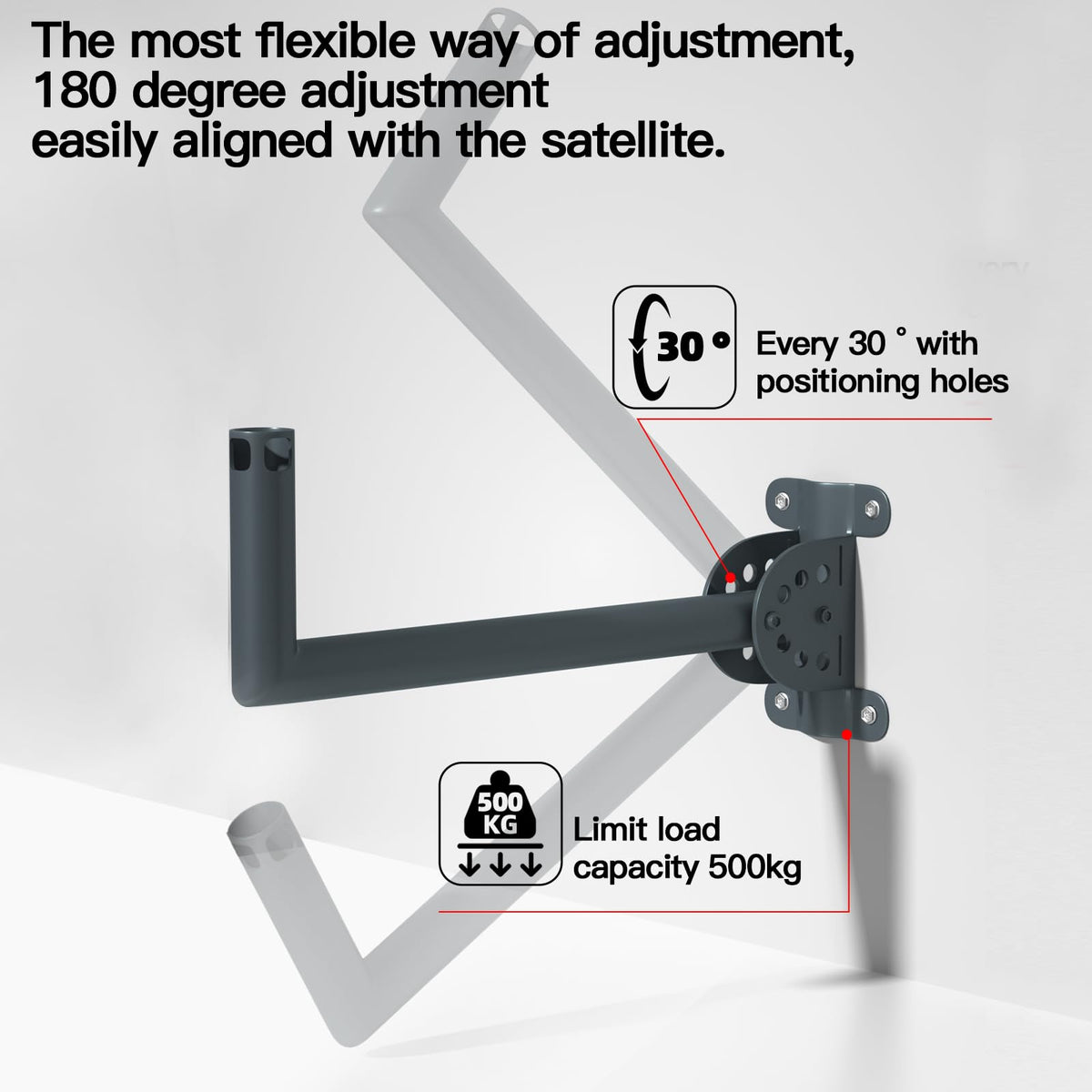 Foboull Starlink Long Wall Mount steel structure designed for durability