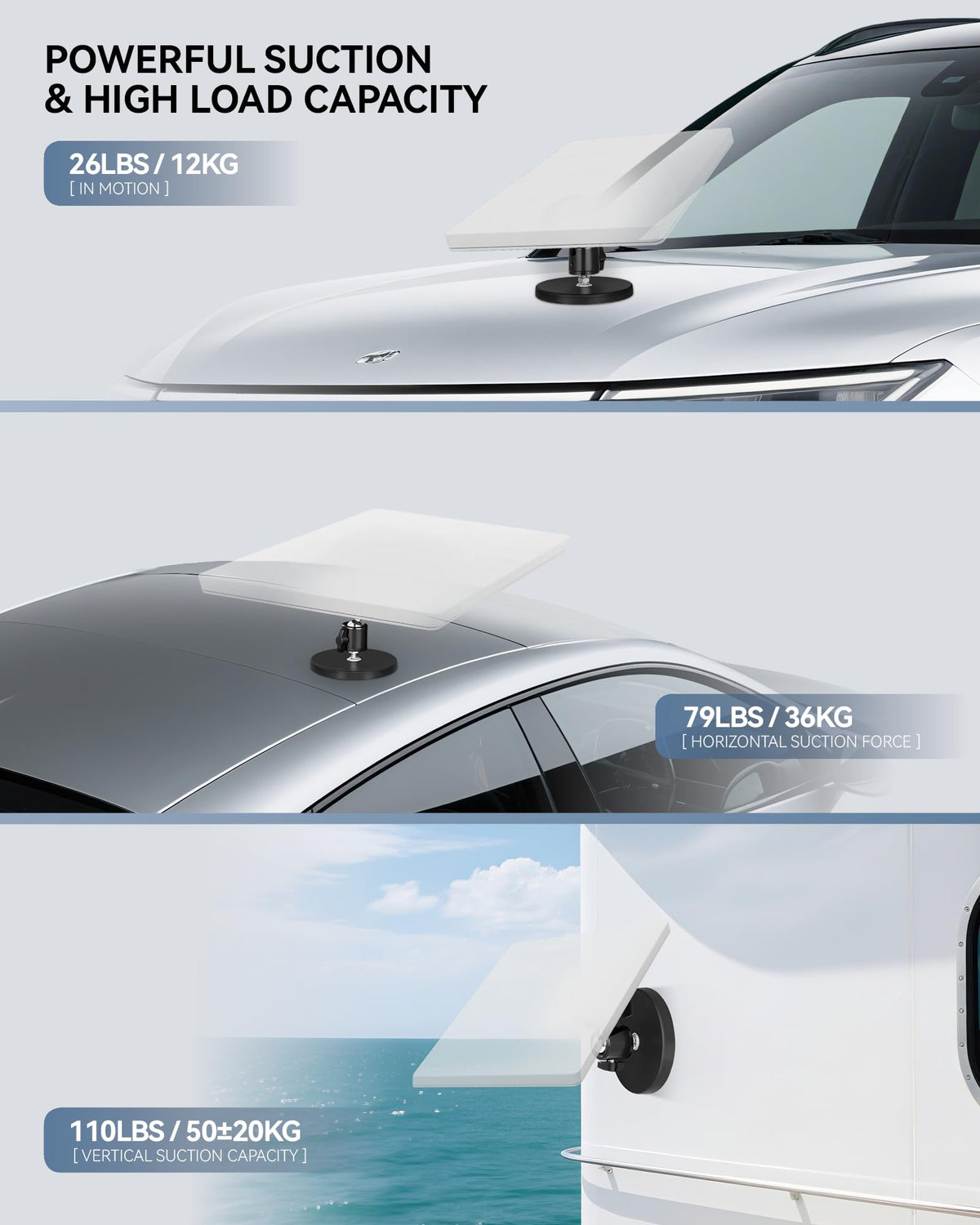 Foboull Starlink Mini Mount features an 88mm base for enhanced stability