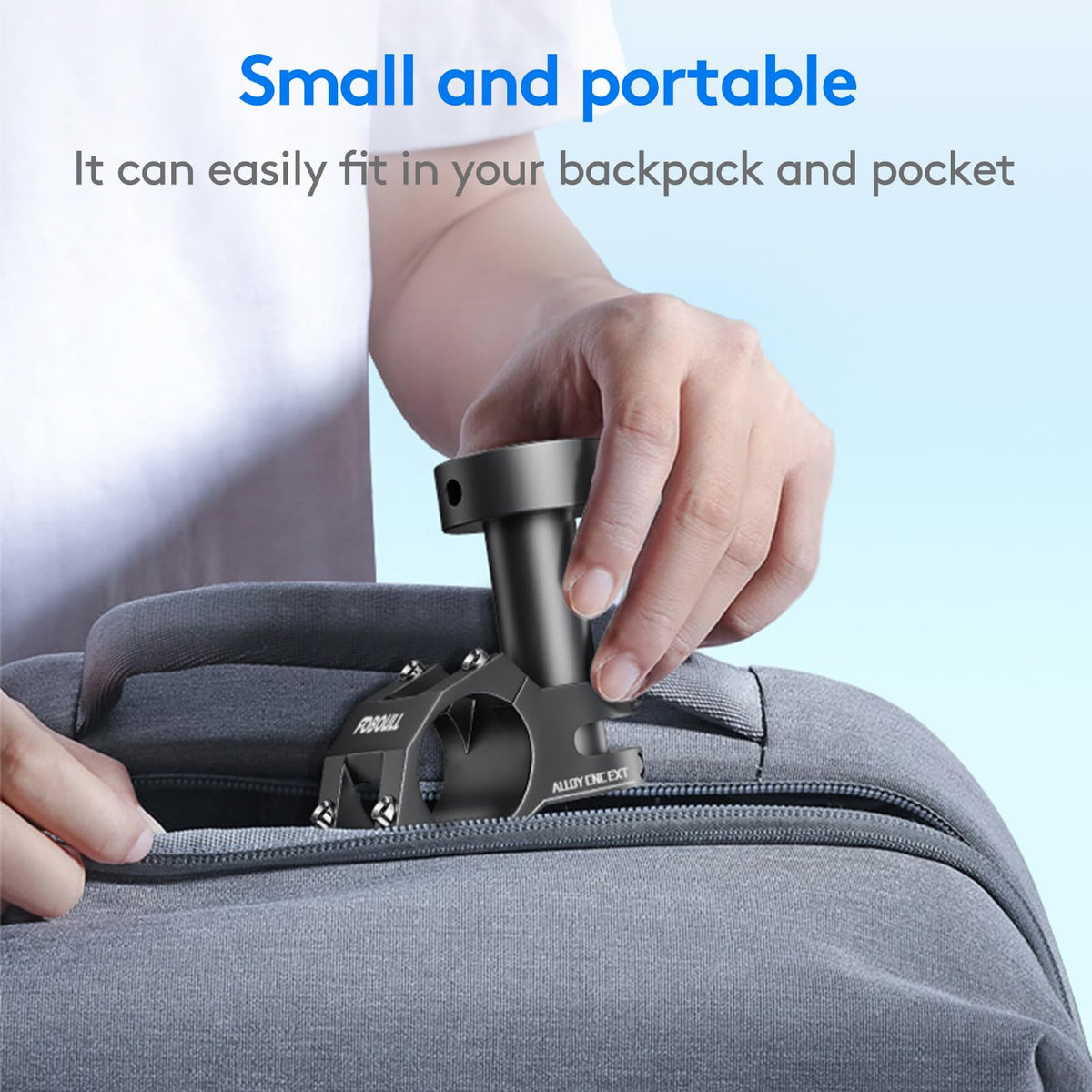 Foboull universal pipe adapter secures Starlink Mini on vehicles and boats