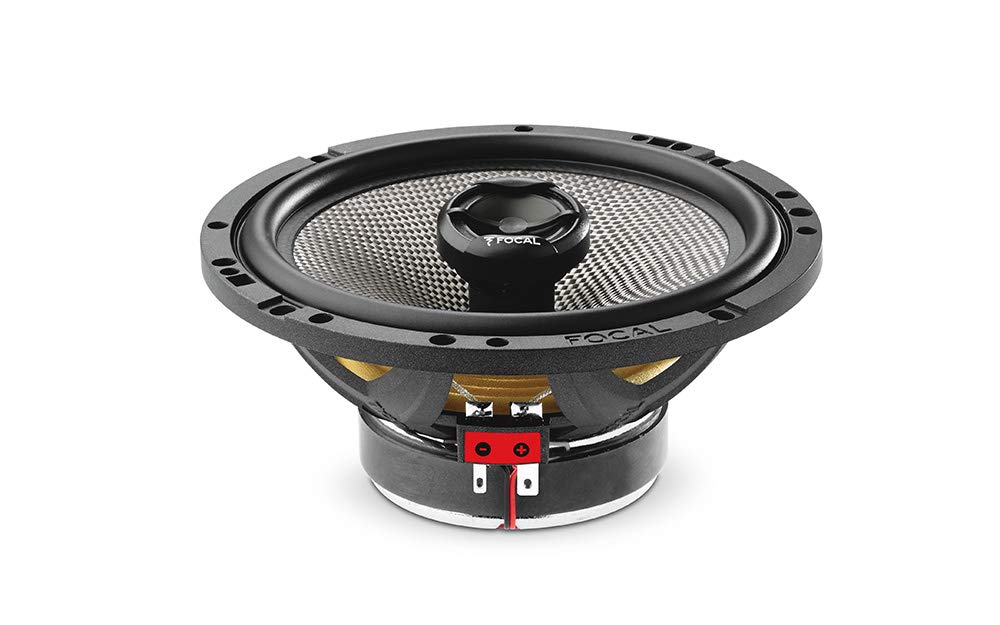 Focal 165AC speaker with fiberglass-filled chassis reduces resonance for cleaner midrange.
