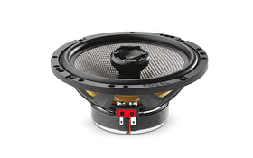 Focal 165AC speaker with fiberglass-filled chassis reduces resonance for cleaner midrange.