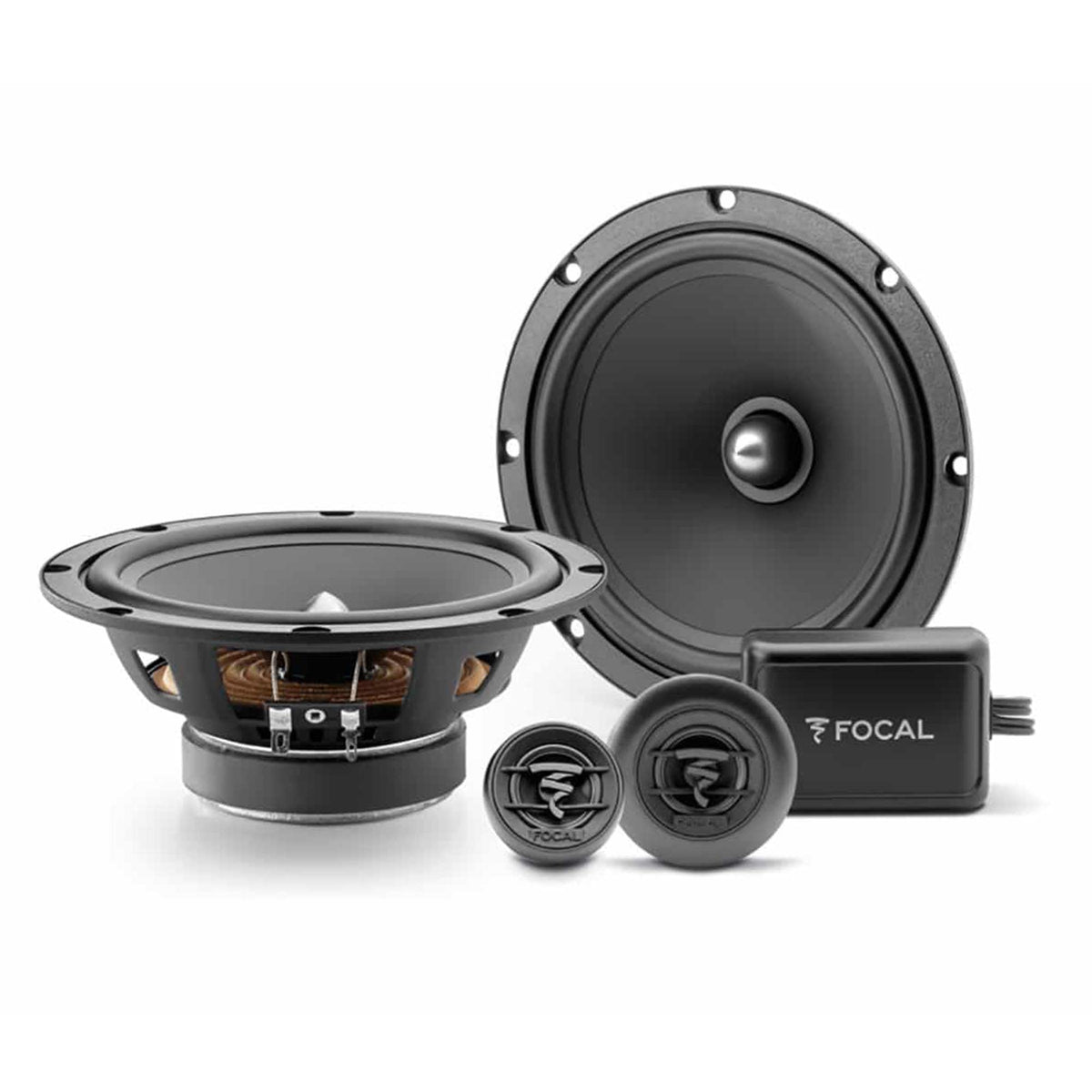 Focal ASE165 Auditor EVO front view with high fidelity drivers for precise car audio