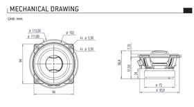 Focal ASE165 midrange driver closeup demonstrates robust build and smooth response