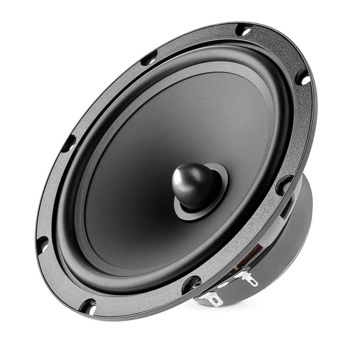 Focal ASE165 tweeter closeup highlights black lacquer finish and refined treble