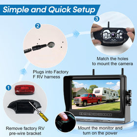 Fodkh wireless backup camera with long-range signal delivers a steady feed on the road.