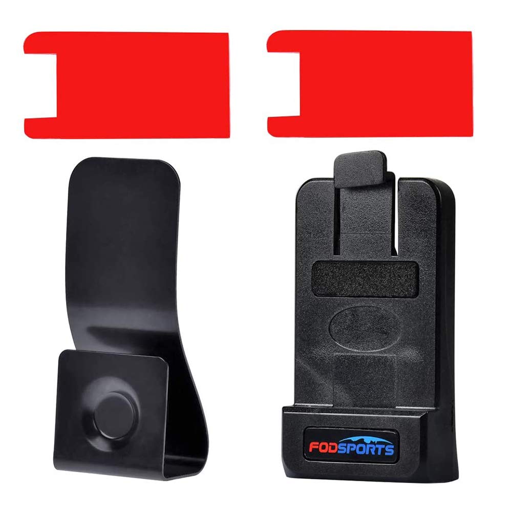 Fodsports clip kit helmet bracket on a helmet for secure intercom mounting.