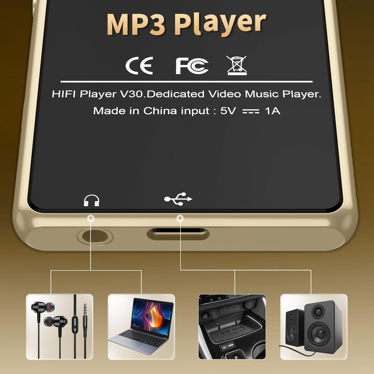 Foeuyte V30 package and accessories showing included memory and cables for setup