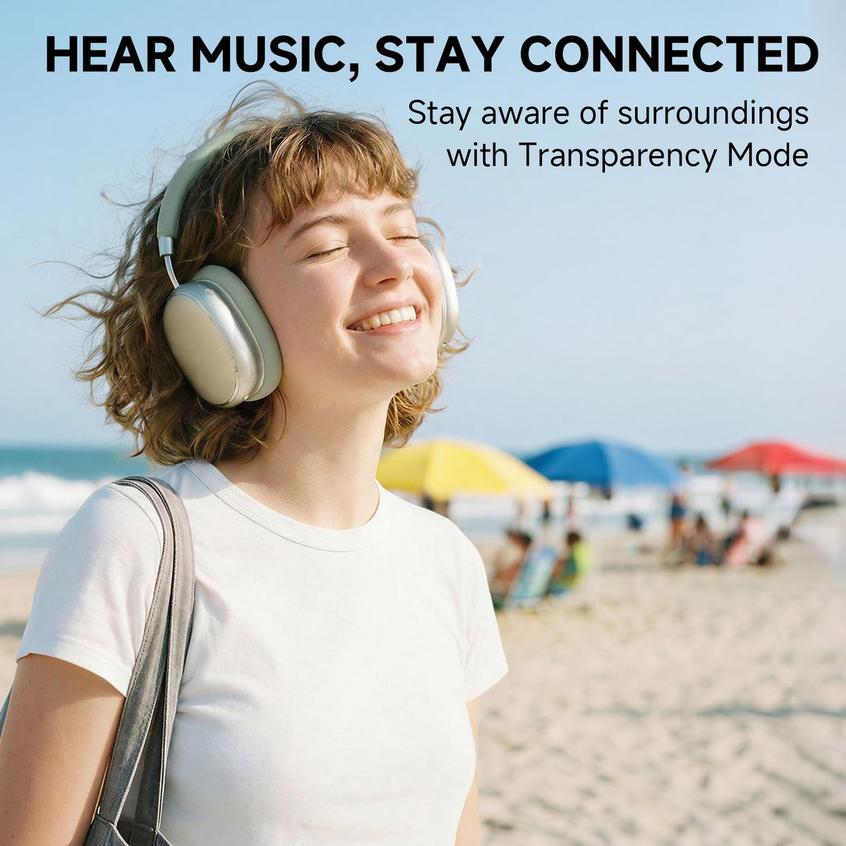 FOFUN NC95 40mm drivers deliver deep bass and clear highs for immersive listening.