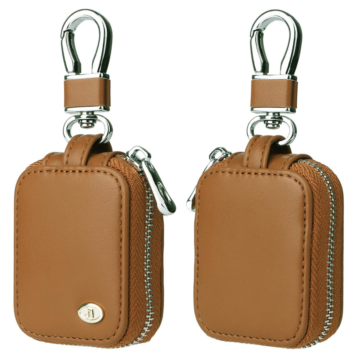Fofvccv front view showing compact pouch and secure zipper for safe storage