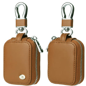 Fofvccv front view showing compact pouch and secure zipper for safe storage