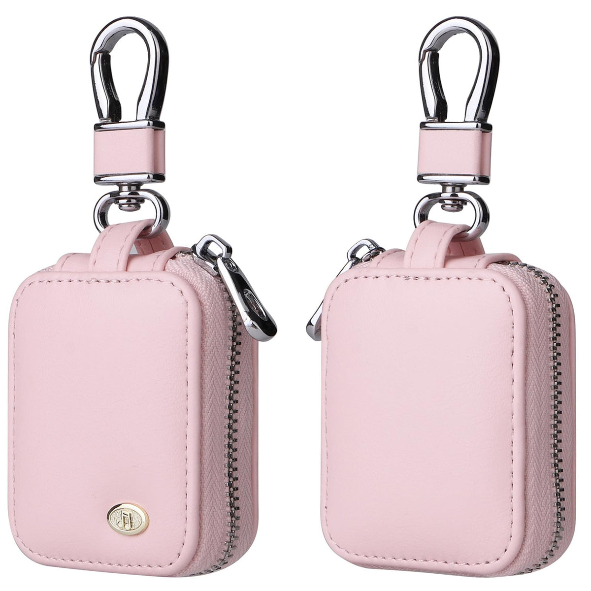 Fofvccv front view pink showing compact secure storage benefit
