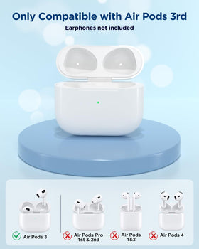 Fogud AirPods 3rd Gen case gold-plated connectors resist rust.