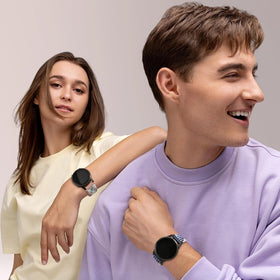 Folavii 20mm strap fits wrists 5.5 to 9.5 inches for flexible sizing.