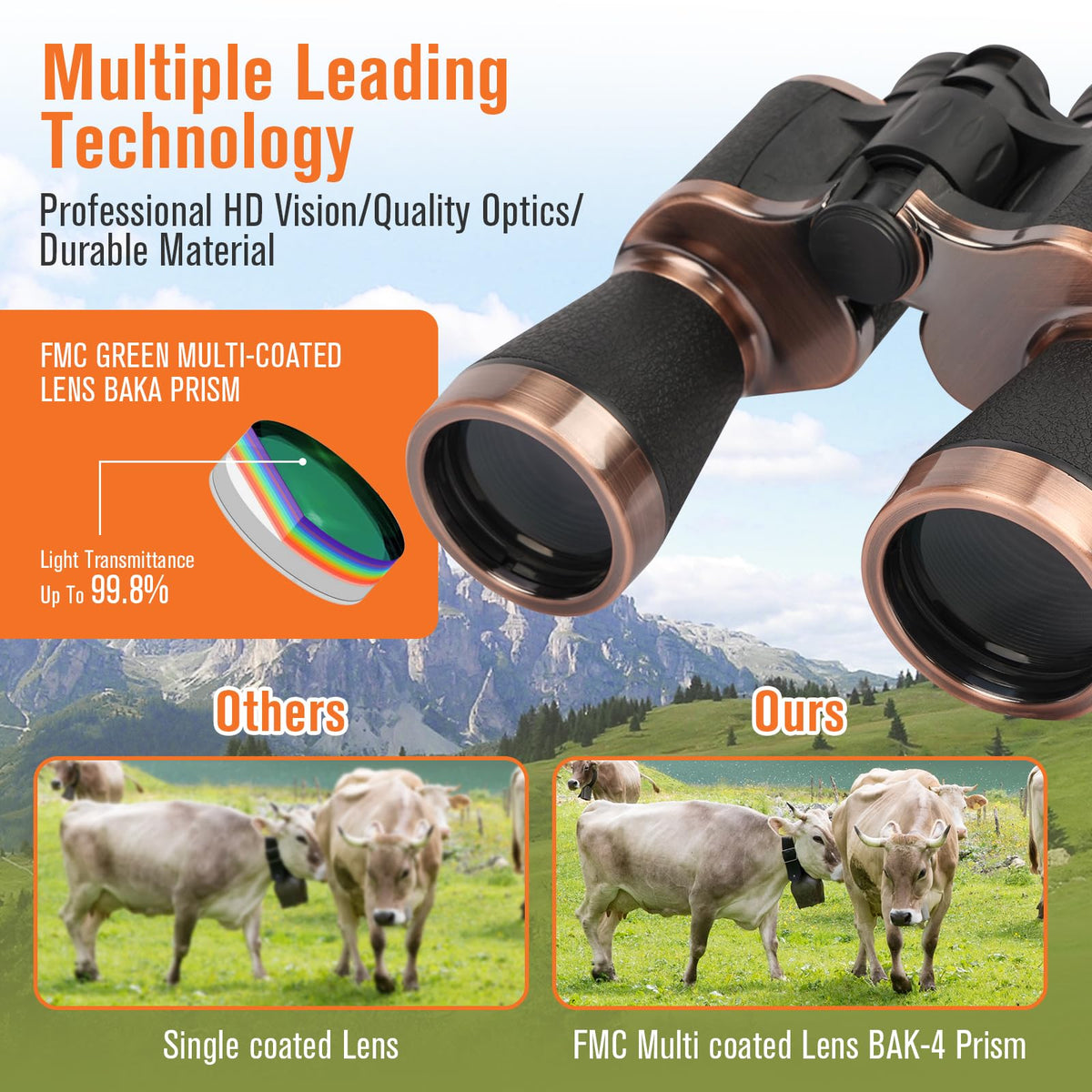FoliumpX 20x50 binoculars for concerts offering crisp, detailed stage perspectives.