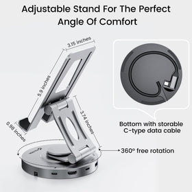 FOLODA bottom cable organizer detail keeping cords neat and preventing tangles