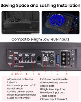 FOLTUSYMY high low input converter ensures broad stereo compatibility