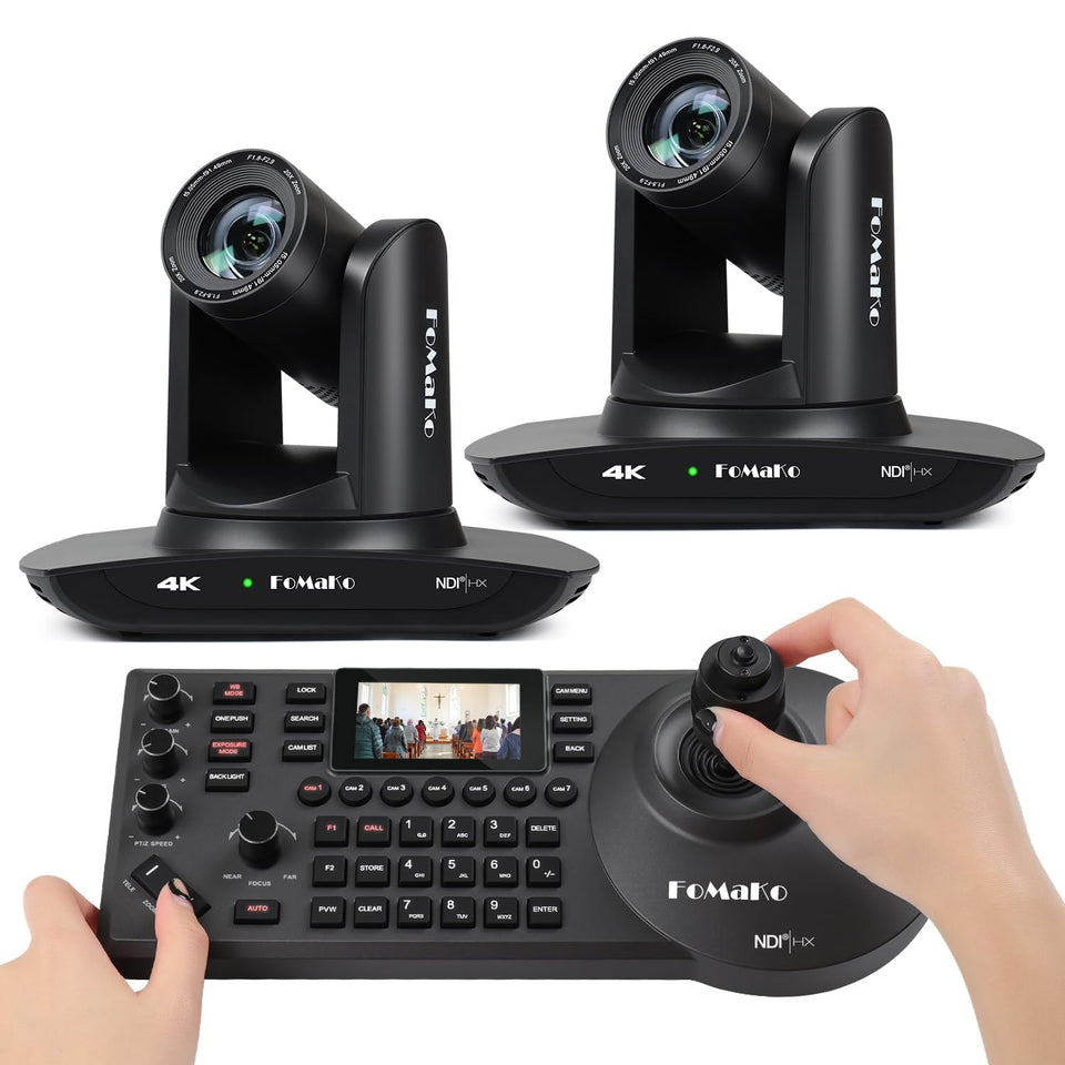 FoMaKo 4K PTZ camera front view delivers crisp footage for live worship