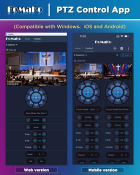 FoMaKo K30NS compatible with major streaming software and outputs for flexible workflows.