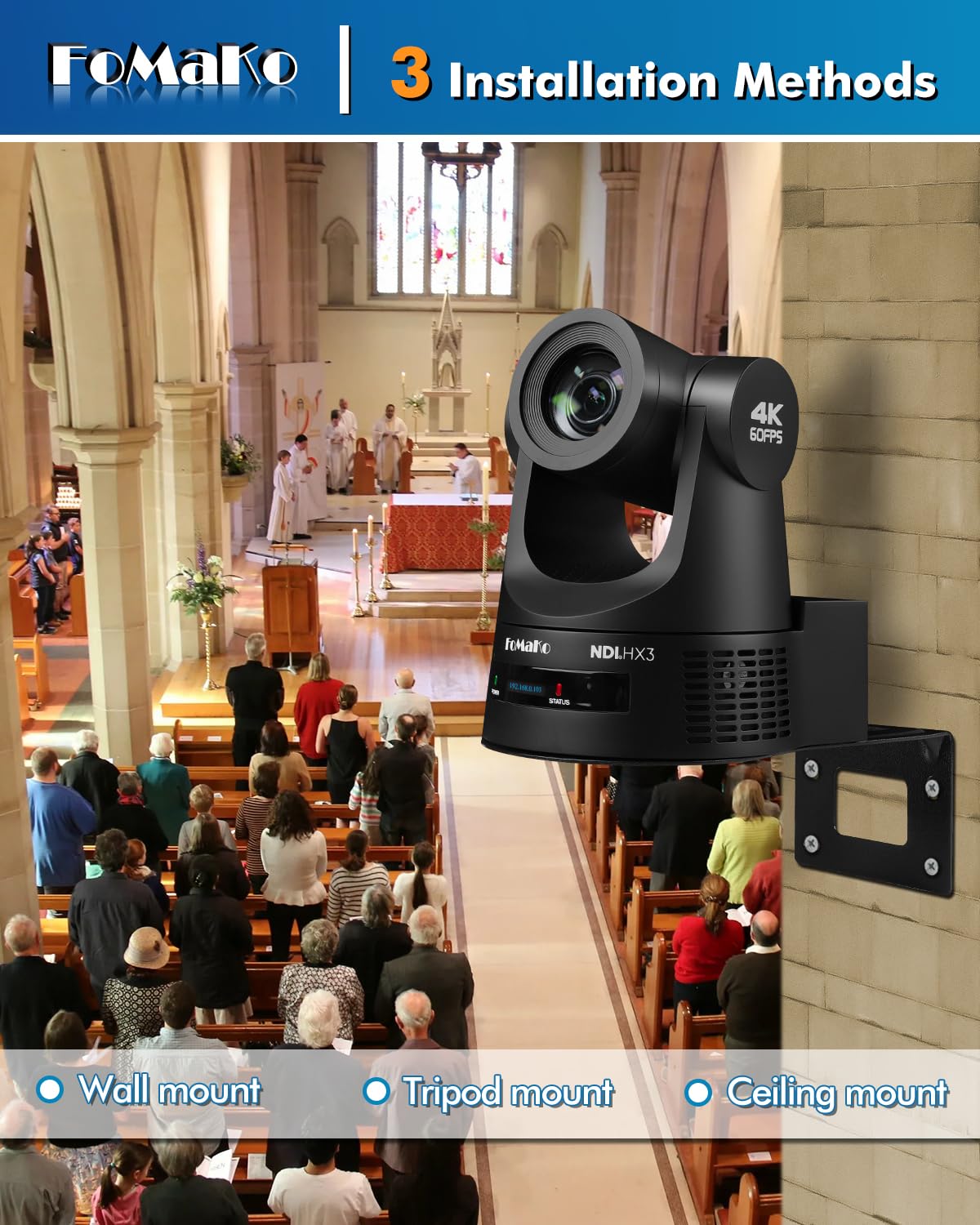 FoMaKo remote presets enable easy, repeatable camera positions.