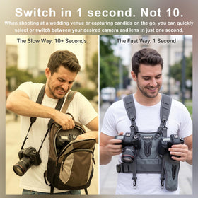 FOMITO side holster holding a camera for fast on-body access