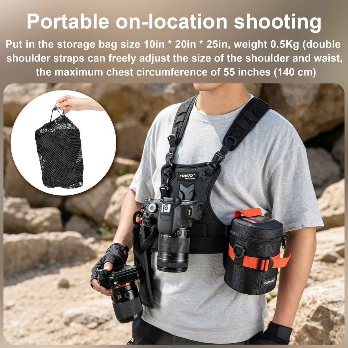 FOMITO two cameras attached demonstrates fast switching benefit