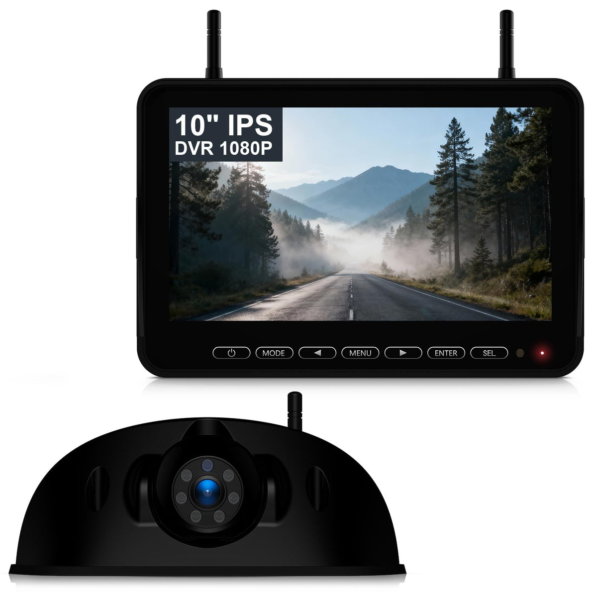 Fookoo 1080P backup camera provides clear HD rear visibility for safer RV parking