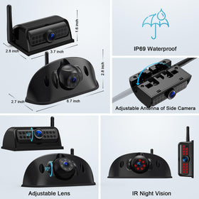 Dual antennas provide a stable wireless signal up to 200 ft