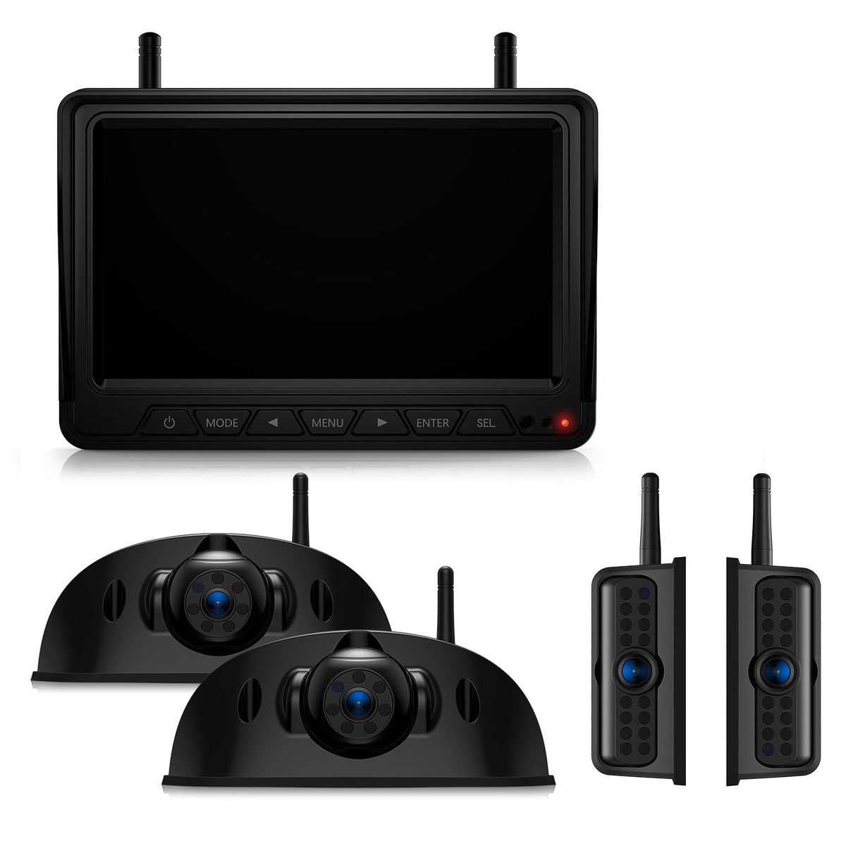 Fookoo HD 4-camera RV system with comprehensive rear and side views for safer backing