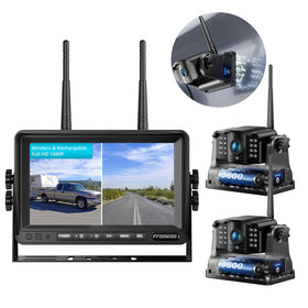 Fookoo HD backup camera with magnetic base for easy mounting and rear-view clarity