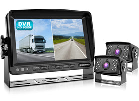 Fookoo II 7in monitor with front-view camera for safer backing in tight spaces