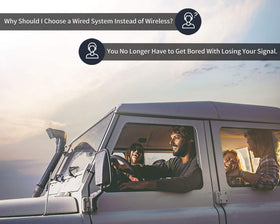 FOOKOO II 1080P-CCD system provides crisp visuals for safer reversing.