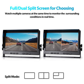 Fookoo II HD front and rear cameras providing comprehensive vehicle coverage