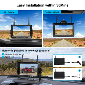 Fookoo night vision sample image showing clear IR-lit road view for safer low-light driving
